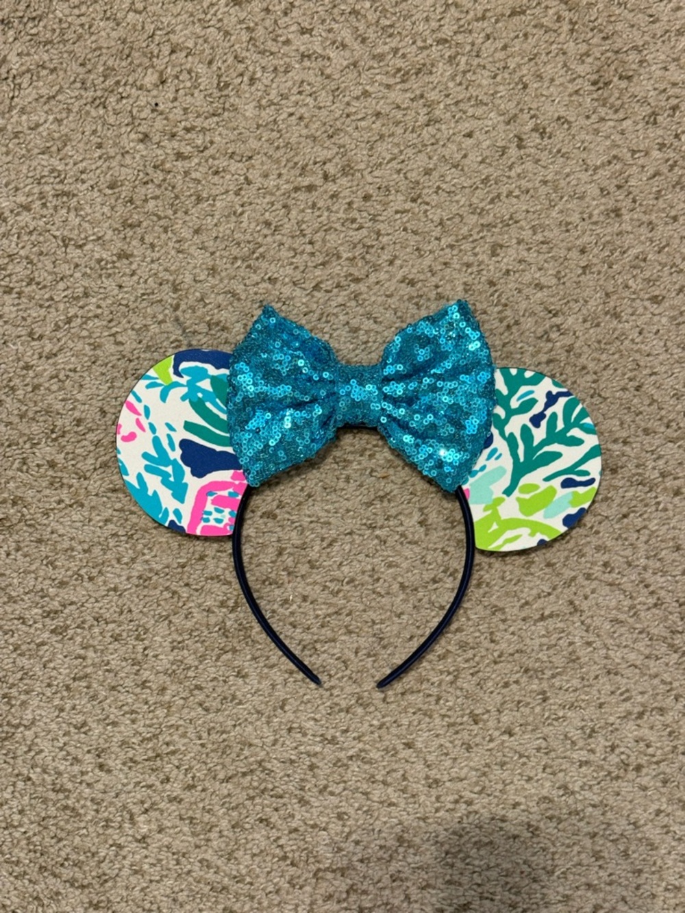 Lilly Pulitzer Lets ChaCha Print Minnie Ear Headband